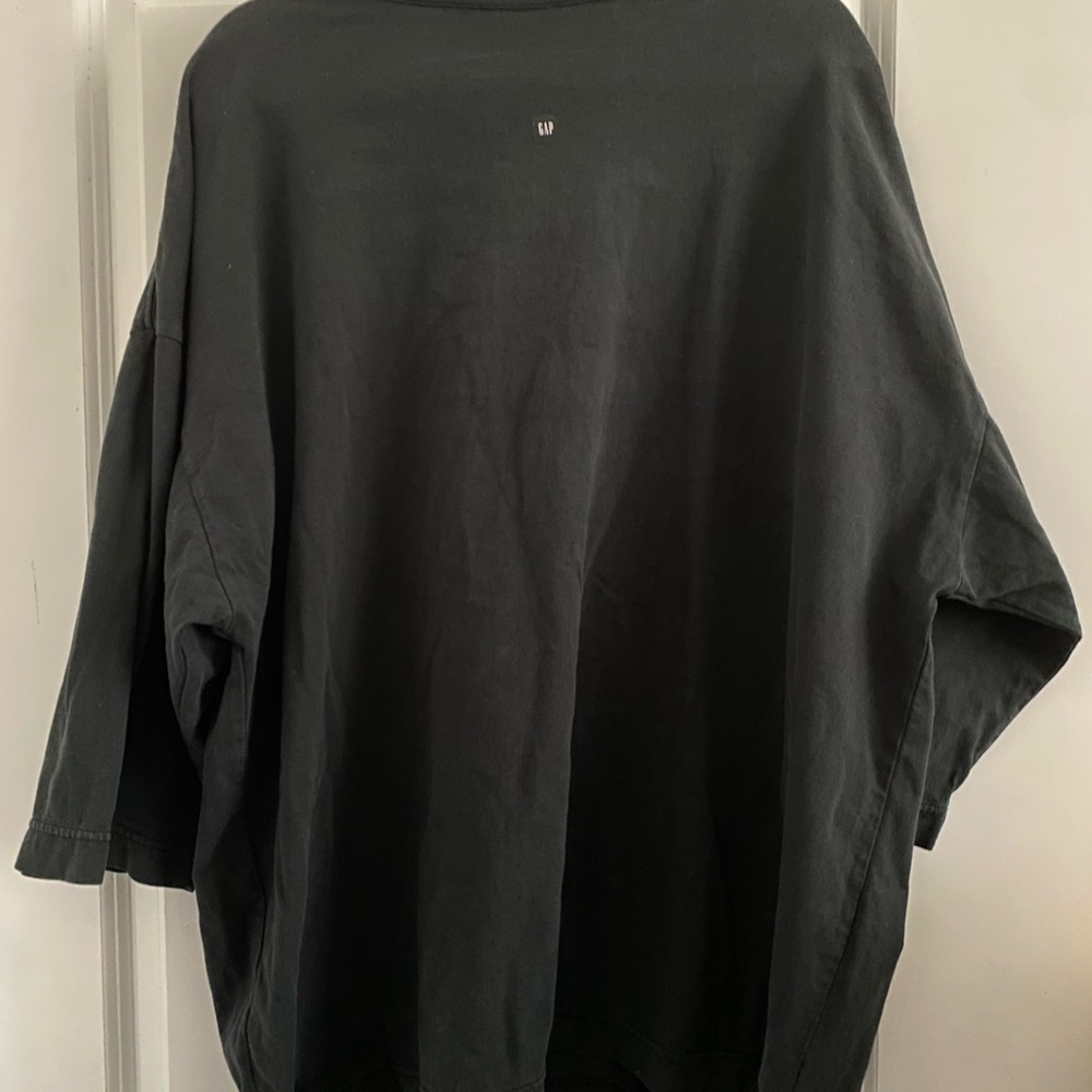 Yeezy Gap Balenciaga Black Logo Shirt